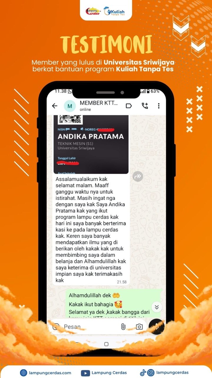 Testimoni Kelulusan Alumni 7